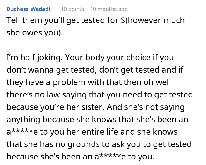 Woman Is Called A Monster For Refusing To Save Her Sister&rsquo;s Life, Starts Questioning Her Decision