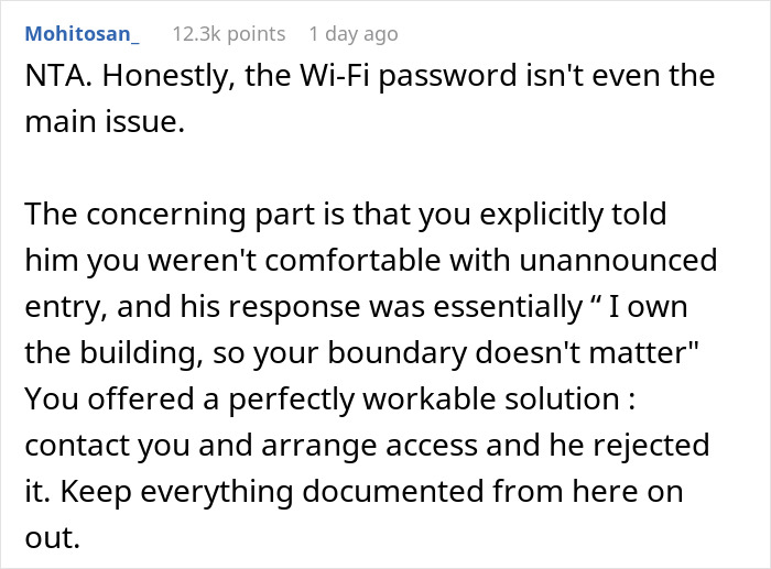 Creepy Landlord Allows Himself Way Too Much And Calls His Tenant Dramatic For Feeling Uncomfortable