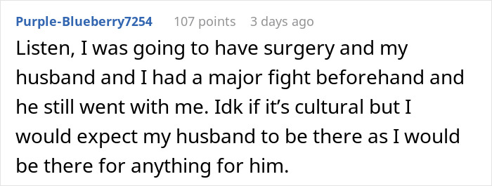 Wife had surgery after fight with husband who still accompanied her showing support Wife had surgery after fight with husband who still accompanied her showing support