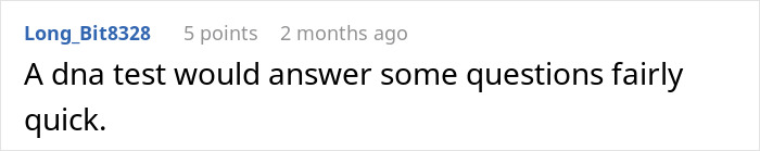 A comment suggesting a DNA test for the time-traveler for chilling war prediction.