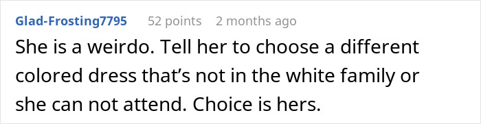 Bride Is Told She "Doesn't Need" A White Dress, Then Sees What Her MIL Plans To Wear To The Ceremony