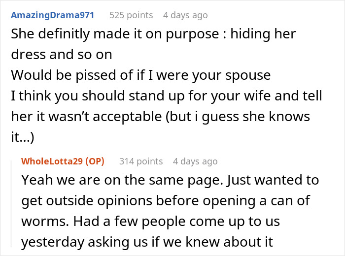 MIL Hides What She's Going To Wear To Wedding, Comes Out With Something Scandalous