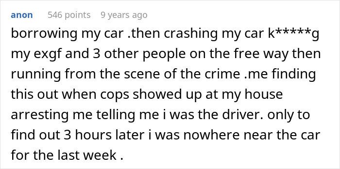 A shocking story of a fake friend who borrowed and crashed a car, leaving the owner to take the blame.