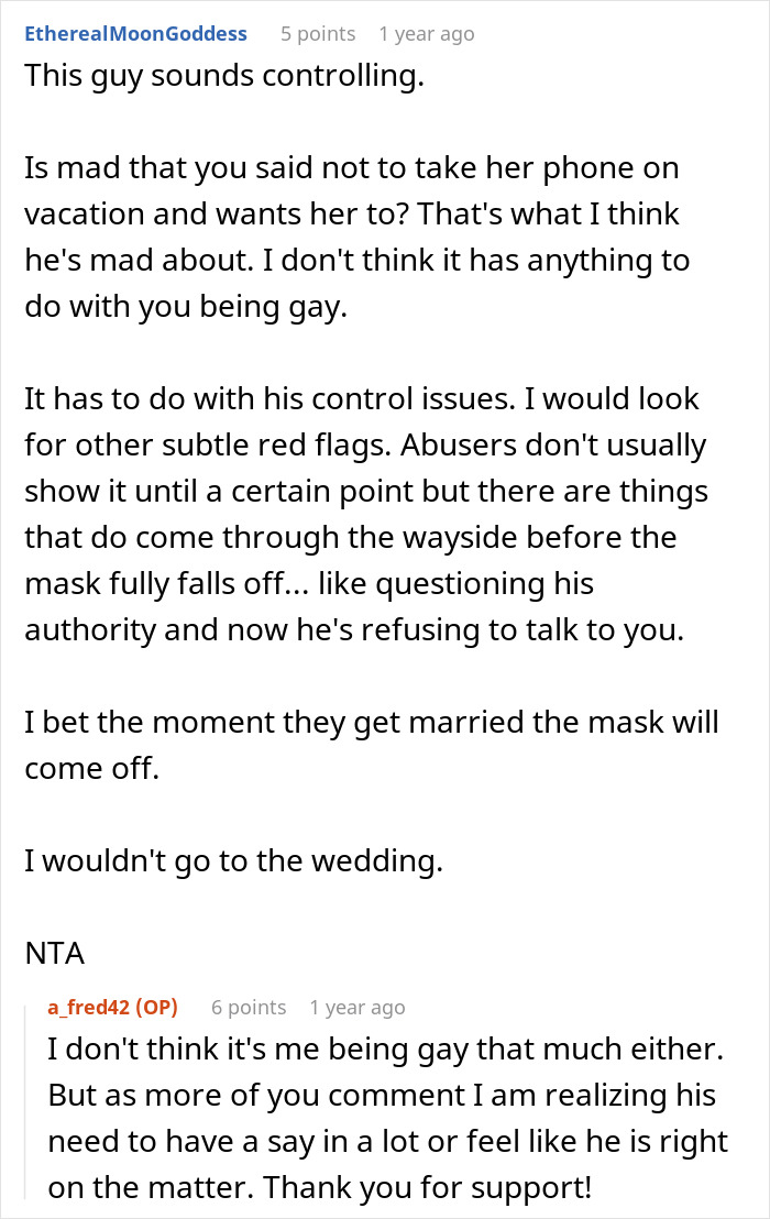 Guy Wonders What's Wrong With Friend's Fiancé After He Suddenly Changes His Behavior Guy Wonders What's Wrong With Friend's Fiancé After He Suddenly Changes His Behavior