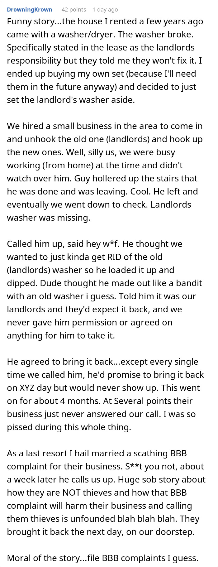 Landlord Left Furious After Person Uses His Words Against Him