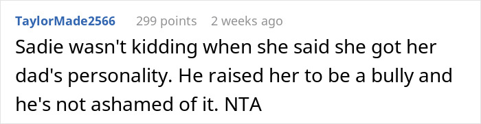 Woman&rsquo;s Future Stepfather-In-Law Dismisses His Daughter&rsquo;s Bullying, Then Gets A Taste Of It Himself