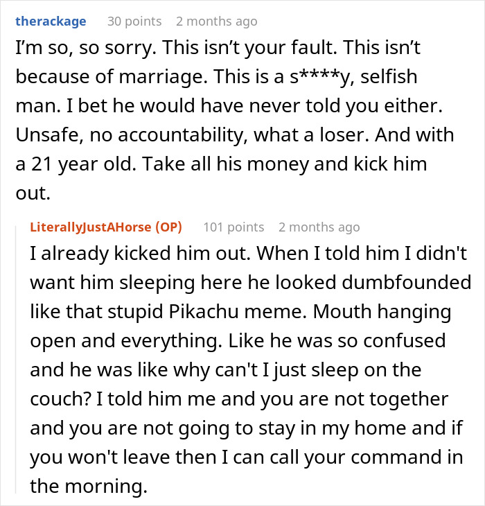 Husband Starts Acting Like A "Psycho" After His Affair With A Younger Coworker Comes To Light Husband Starts Acting Like A "Psycho" After His Affair With A Younger Coworker Comes To Light