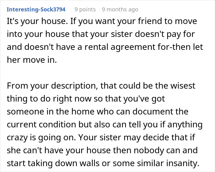 Woman Lets Sister Live In Her House For Cheap But Her Generosity Is Not Enough