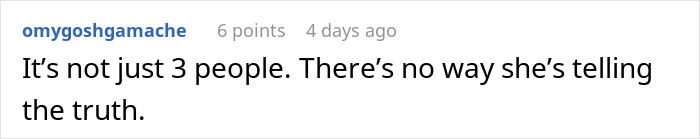 User comment doubting truthfulness in wedding rehearsal dinner scam. User comment doubting truthfulness in wedding rehearsal dinner scam.