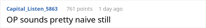 Online comment on gender-biased boss saying the OP sounds pretty naive still. Online comment on gender-biased boss saying the OP sounds pretty naive still.