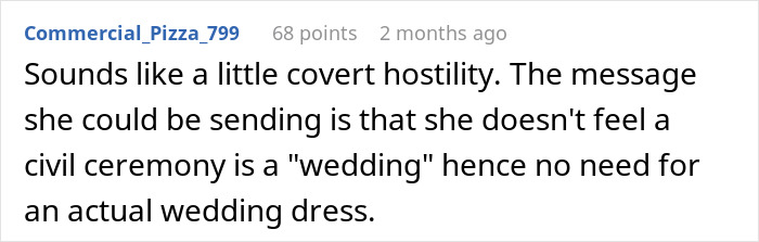 Bride Is Told She "Doesn't Need" A White Dress, Then Sees What Her MIL Plans To Wear To The Ceremony