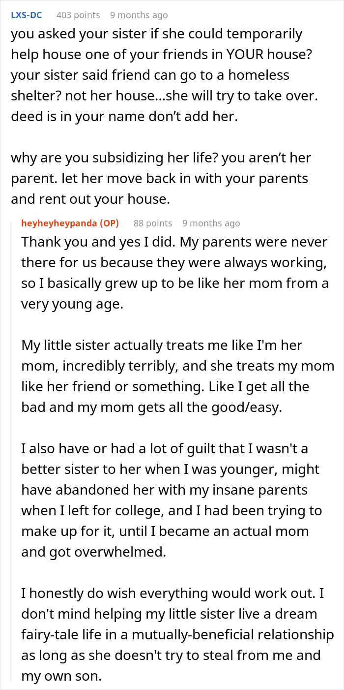Woman Lets Sister Live In Her House For Cheap But Her Generosity Is Not Enough