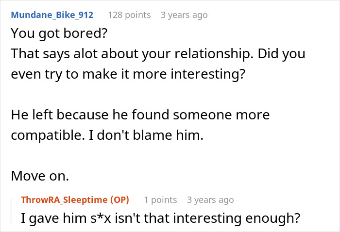 A Reddit thread discussing the consequences of asking for an open relationship. A Reddit thread discussing the consequences of asking for an open relationship.
