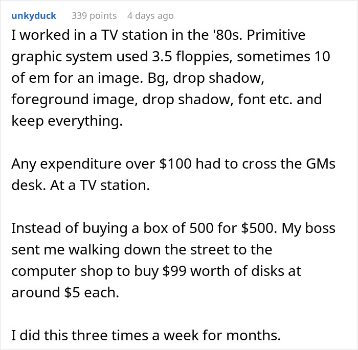 Management Proves They Know Nothing By Trying To Save Money In All The Wrong Places Management Proves They Know Nothing By Trying To Save Money In All The Wrong Places