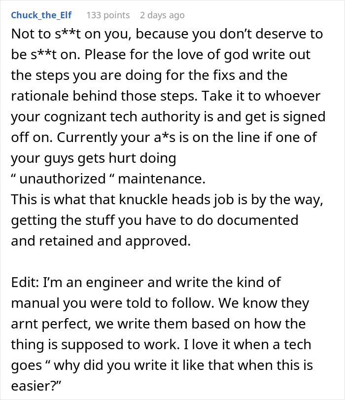 New Boss Who’s Never Touched The Machines Lectures The People Who Fix Them, Company Pays The Price New Boss Who’s Never Touched The Machines Lectures The People Who Fix Them, Company Pays The Price