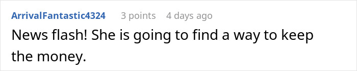 Reddit user warning that the scamming MIL will try to keep the wedding rehearsal dinner money. Reddit user warning that the scamming MIL will try to keep the wedding rehearsal dinner money.