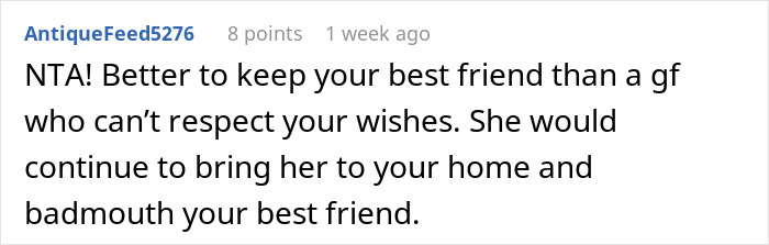 Man Dumps GF Over Her Choice Of Friend And The Internet Validates His Reasoning Man Dumps GF Over Her Choice Of Friend And The Internet Validates His Reasoning