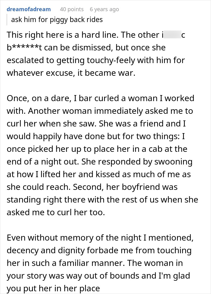 A comment debating boundaries when a boyfriend's flirty friend escalates to touchy-feely, relating to the teen's revenge. A comment debating boundaries when a boyfriend's flirty friend escalates to touchy-feely, relating to the teen's revenge.