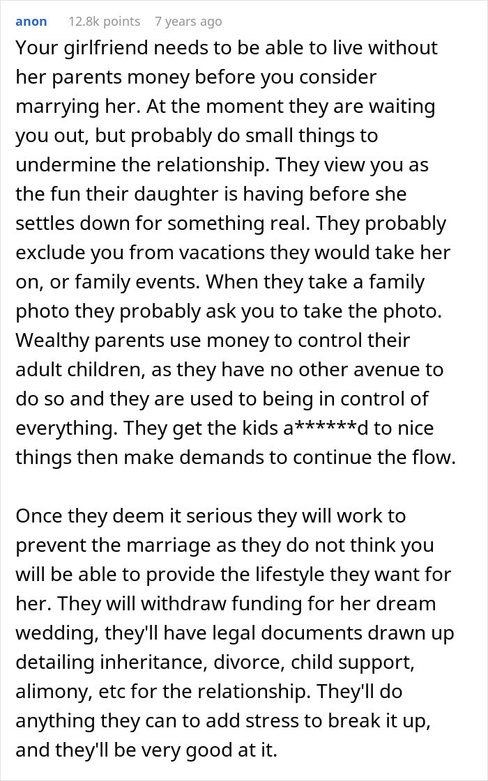 Guy Can't Handle Being With Girlfriend's Rich Family Who Thinks He's A Complete Loser