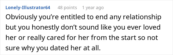 A Reddit comment from Lonely-Illustrator64 about a woman getting tattoos and her boyfriend leaving. A Reddit comment from Lonely-Illustrator64 about a woman getting tattoos and her boyfriend leaving.