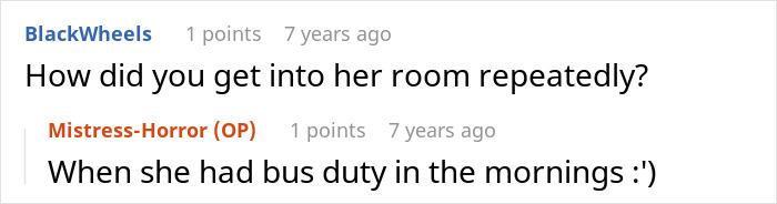 A screenshot of a comment section discussing a student finding a perfect way to drive her teacher crazy. A screenshot of a comment section discussing a student finding a perfect way to drive her teacher crazy.