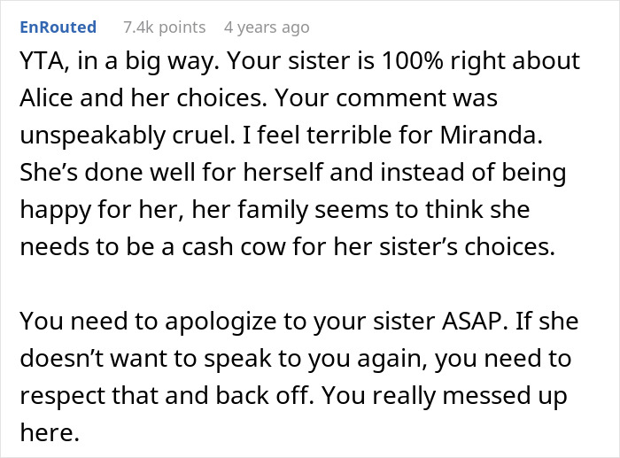 Successful Woman Refuses To Fund Sister&rsquo;s Large Family, Then Faces A Cruel Personal Attack From Bro