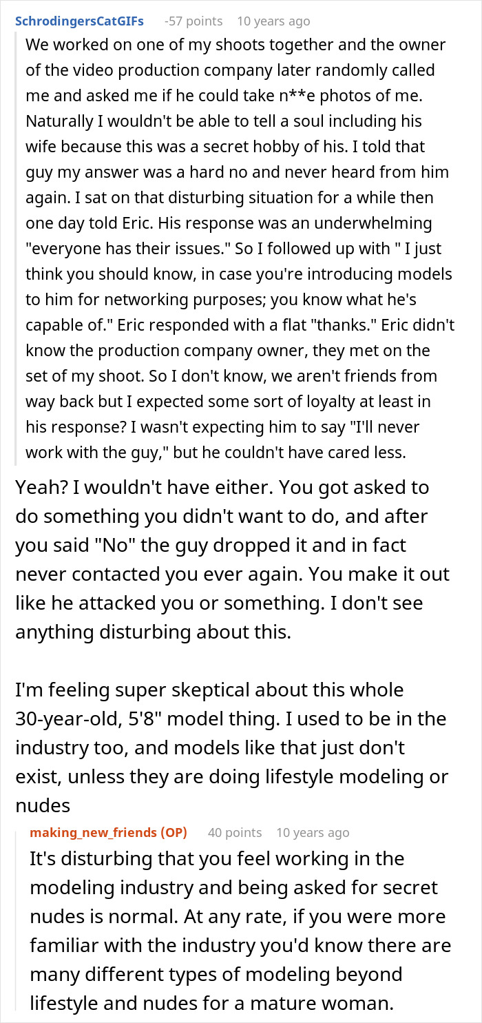 A screenshot of a Reddit comment discussing a guy thinking his buddy needs a hot GF and a weight-loss coach. A screenshot of a Reddit comment discussing a guy thinking his buddy needs a hot GF and a weight-loss coach.