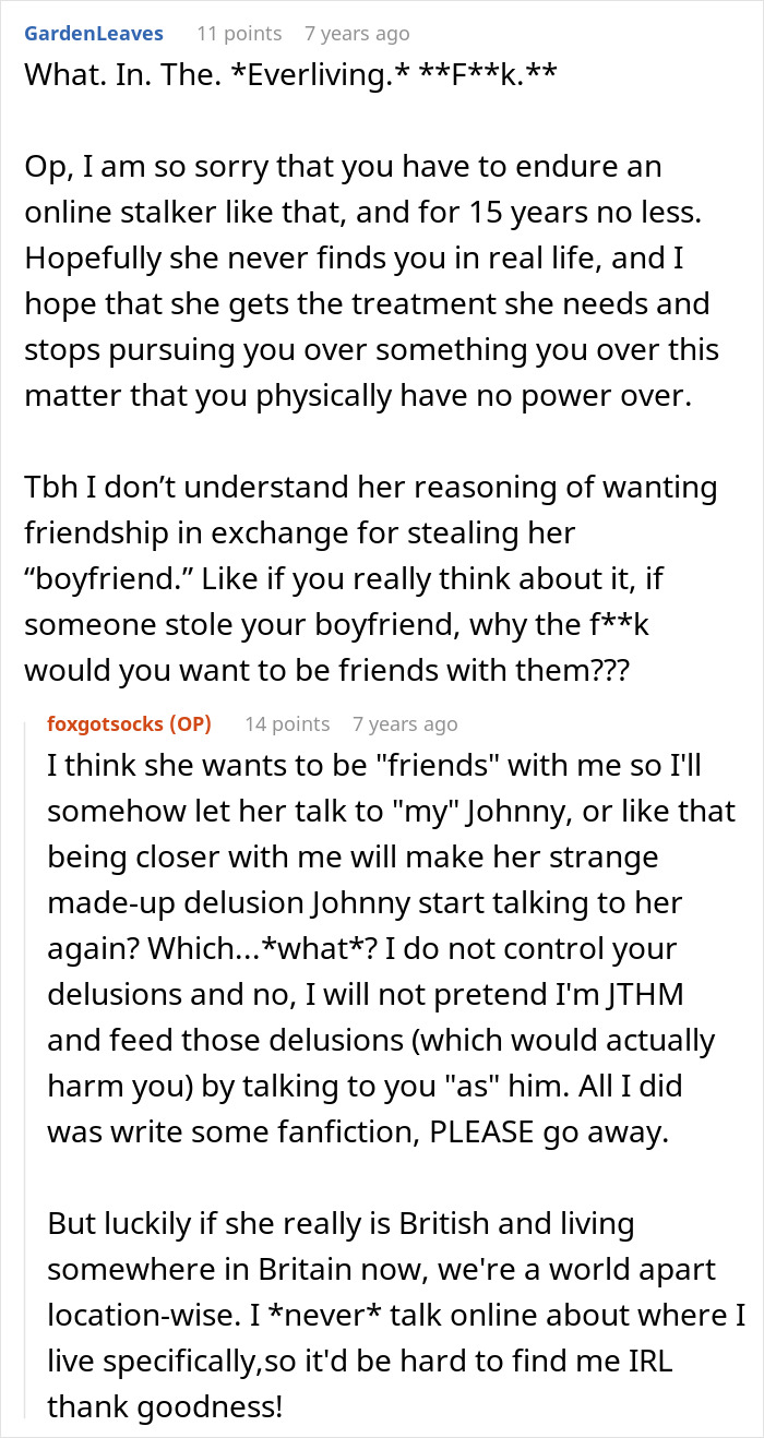 Online Stalker Freaks Out After Woman "Steals" Her Fictional Boyfriend Online Stalker Freaks Out After Woman "Steals" Her Fictional Boyfriend