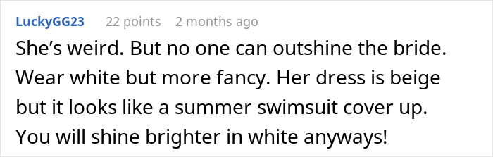 Bride Is Told She "Doesn't Need" A White Dress, Then Sees What Her MIL Plans To Wear To The Ceremony