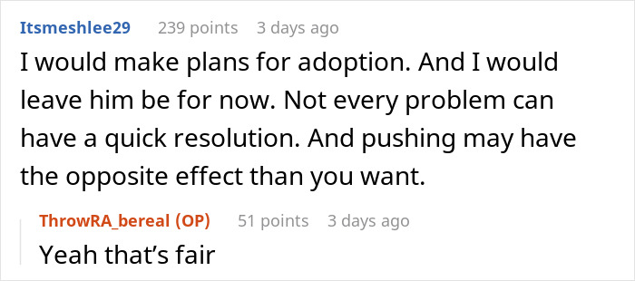 Advice to make adoption plans and giving boyfriend space Advice to make adoption plans and giving boyfriend space