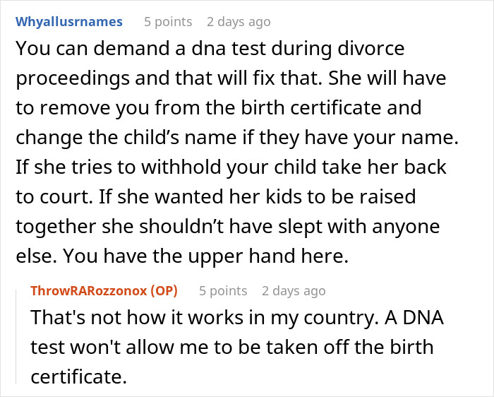 Guy Left Worried His Ex-Wife Will Force Her Affair Baby On Him Guy Left Worried His Ex-Wife Will Force Her Affair Baby On Him