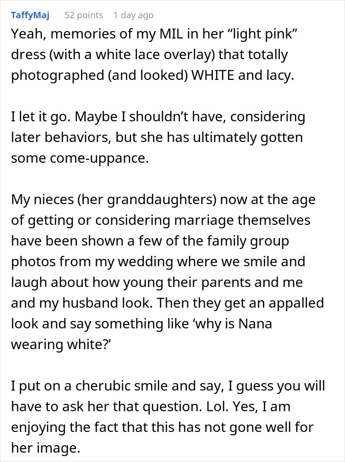 MIL Hides What She's Going To Wear To Wedding, Comes Out With Something Scandalous