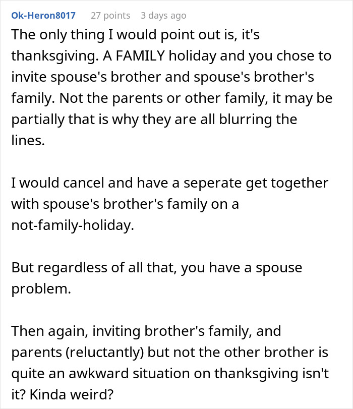 User advice regarding a brother-in-law bringing a new GF to a family Thanksgiving dinner User advice regarding a brother-in-law bringing a new GF to a family Thanksgiving dinner