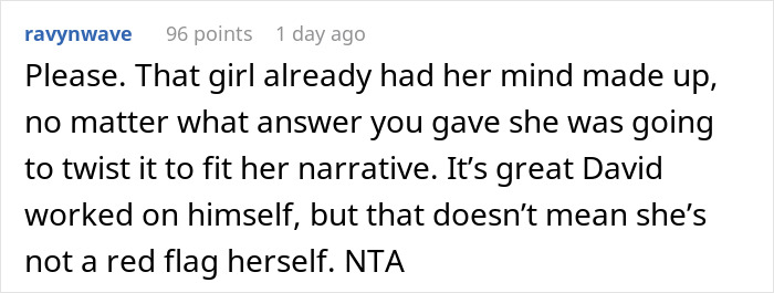 Reddit comment about a bride trying to get a love confession from the groom's female bestie, highlighting the bride's manipulative behavior. Reddit comment about a bride trying to get a love confession from the groom's female bestie, highlighting the bride's manipulative behavior.