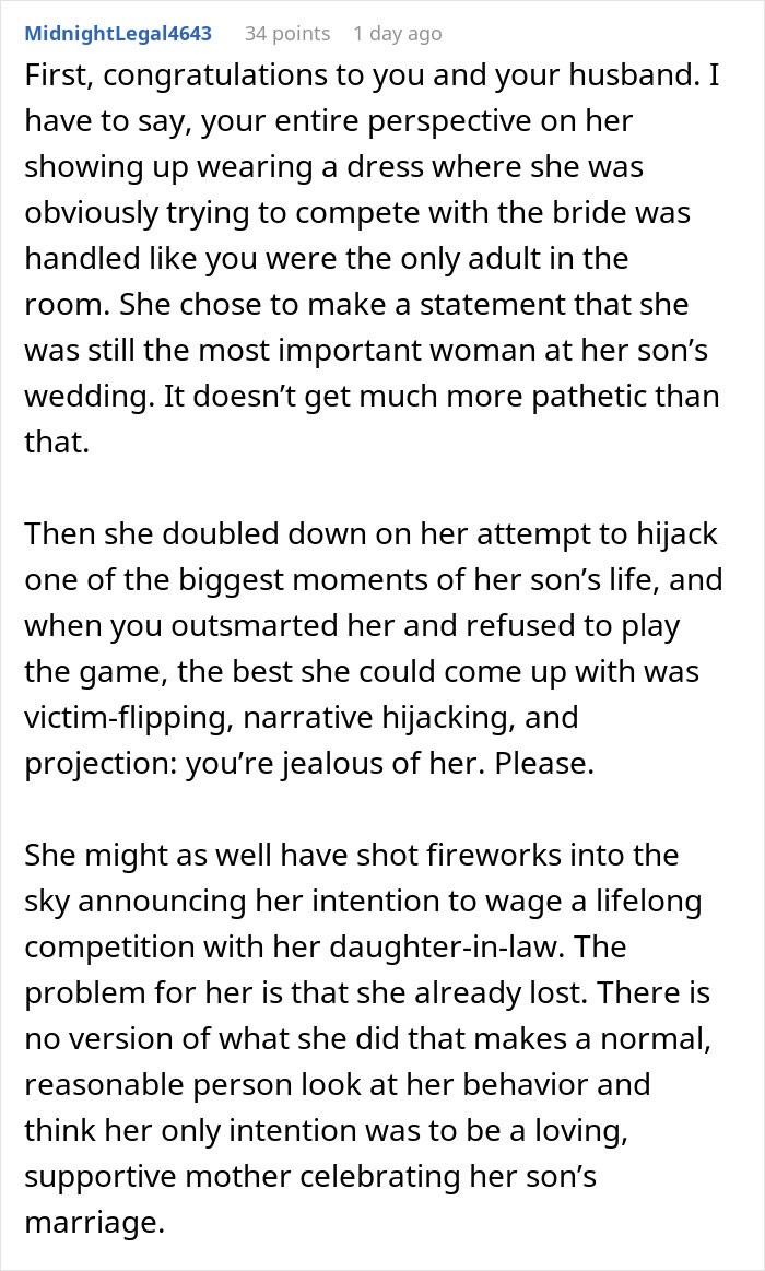 MIL Hides What She's Going To Wear To Wedding, Comes Out With Something Scandalous