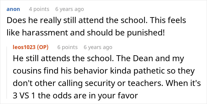 Question about school attendance and harassment by Entitled Kid