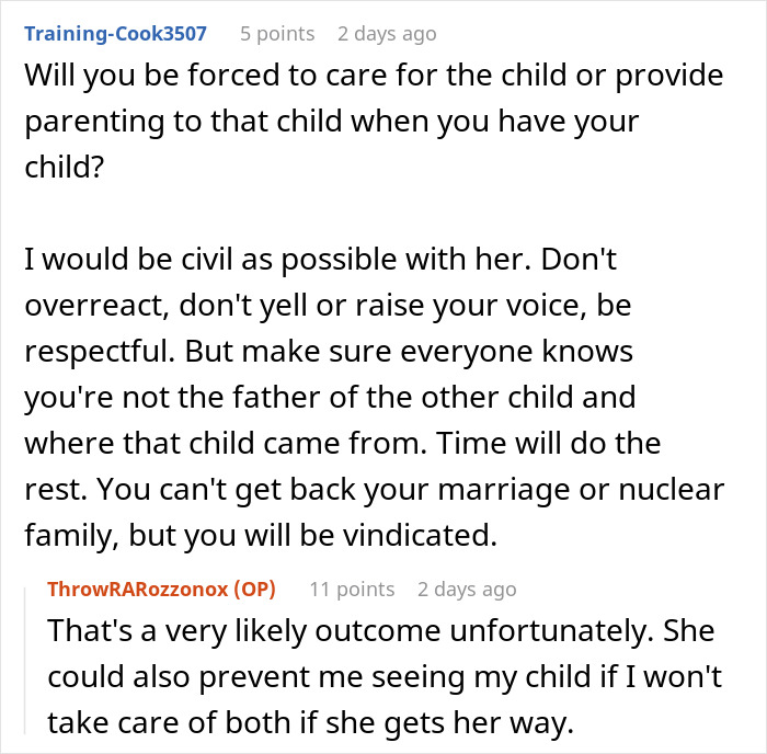 Guy Left Worried His Ex-Wife Will Force Her Affair Baby On Him Guy Left Worried His Ex-Wife Will Force Her Affair Baby On Him