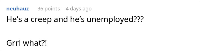 Reddit comment on a husband flirting with a woman and its impact on the marriage.
