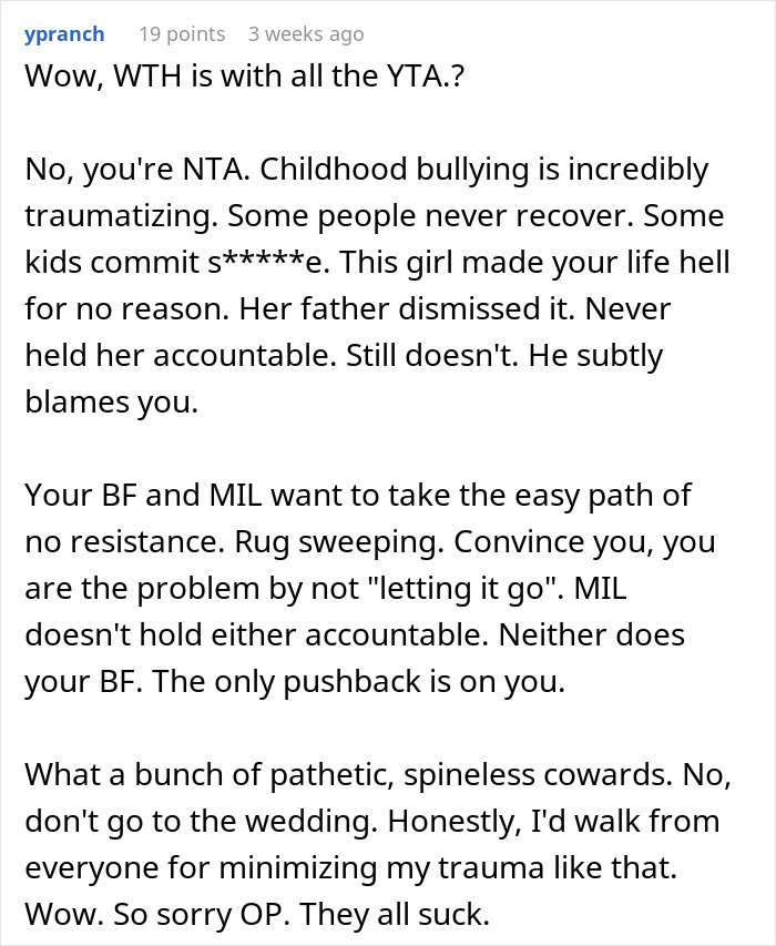 Woman&rsquo;s Future Stepfather-In-Law Dismisses His Daughter&rsquo;s Bullying, Then Gets A Taste Of It Himself