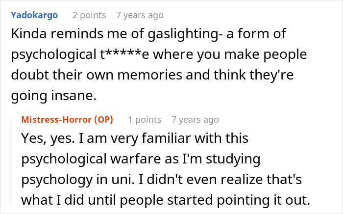 A comment about psychological warfare, relating to the student's revenge on her teacher. A comment about psychological warfare, relating to the student's revenge on her teacher.