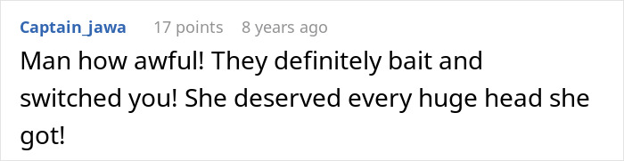 A comment on the stunning family photos with a hidden detail of revenge: Man how awful! They definitely bait and switched you! A comment on the stunning family photos with a hidden detail of revenge: Man how awful! They definitely bait and switched you!