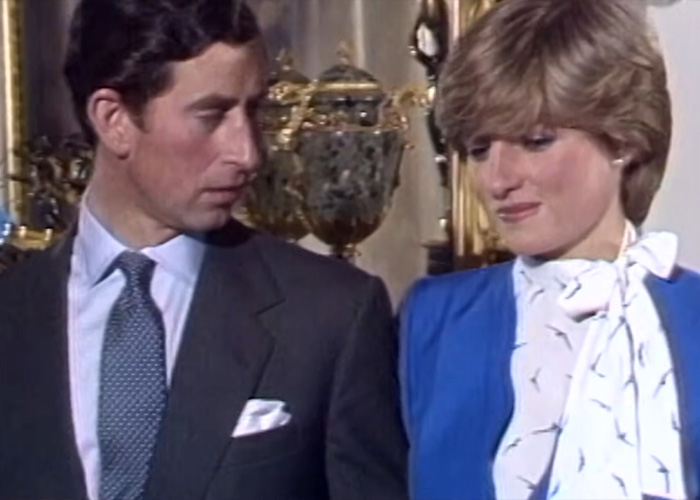 Prince Charles and Princess Diana, highlighting historical royal public behavior.