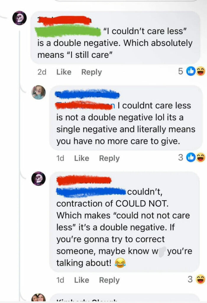 Social media argument over phrase I couldnt care less exposes proudly stupid online language confusion