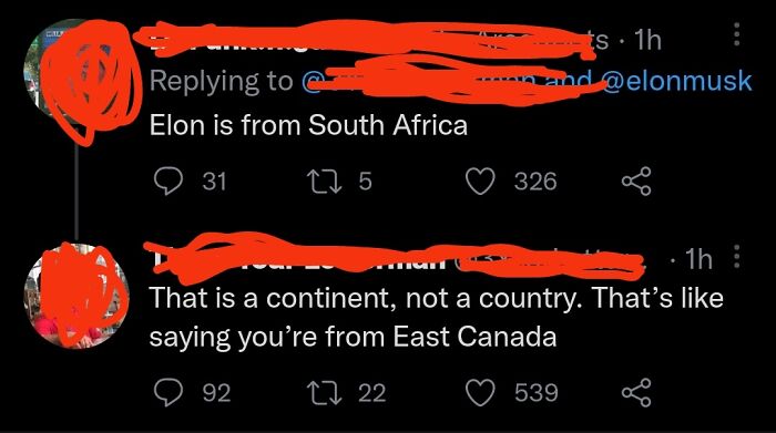 Social media confusion over Elon Musk's origin describing South Africa as a country