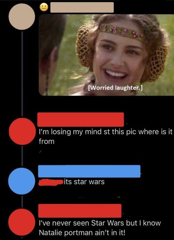 Online discussion about Star Wars movie and Natalie Portman