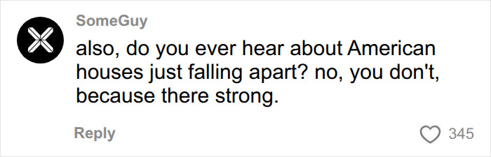A comment on the USA vs Europe home building debate highlighting the strength of American home building. A comment on the USA vs Europe home building debate highlighting the strength of American home building.