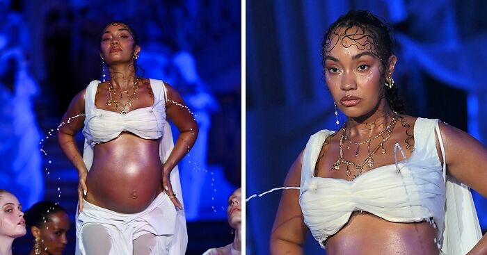 Pregnant Star Faces Mounting Backlash Over Bizarre Runway Appearance Featuring Gushing Liquid