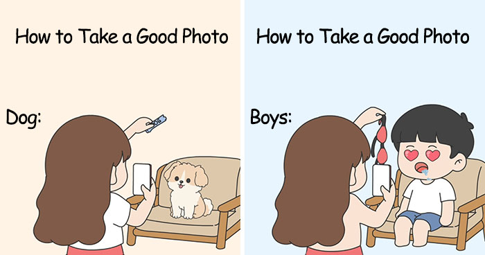 This Artist Made 20 Relatable Relationship Comics About The Little Differences Between Men And Women