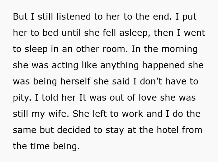 Husband copes with wife's jealousy and his commitment to caring for his ill mother