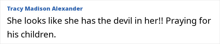 A comment from Tracy Madison Alexander praying for the children affected by their mother, his attacker. A comment from Tracy Madison Alexander praying for the children affected by their mother, his attacker.